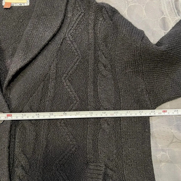 Pilcro Anthropologie Collared Cable Knit Cardigan Soft Comfy‎ Size Large - Picture 13 of 14